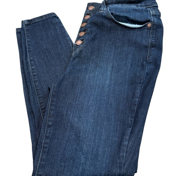 Judy Blue Los Angeles Skinny Fit Dark Wash Jeans Size 11/30 Cotton Blend Casual - Picture 6 of 7